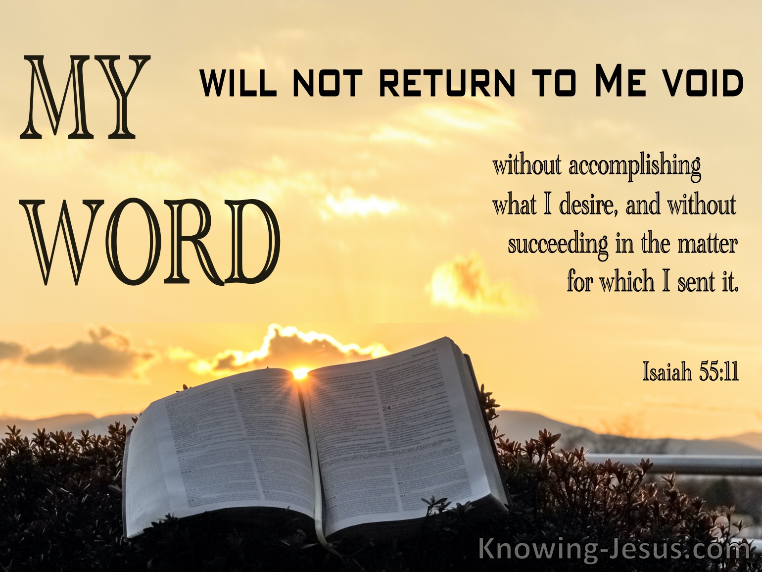 What Does Isaiah 55 11 Mean 